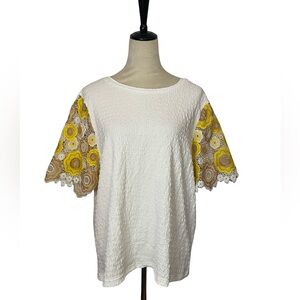 Alice Blue Crinkled White Blouse